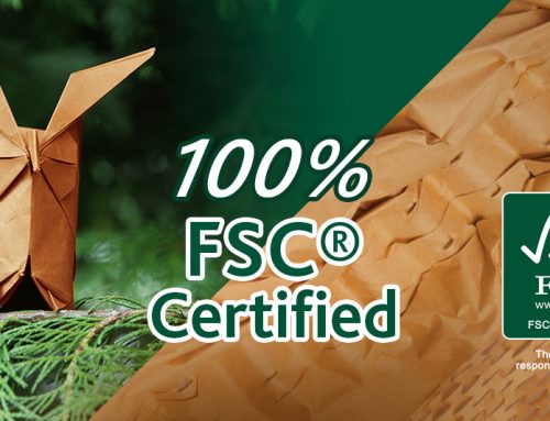 All our packaging paper is now 100% FSC certified!