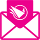 Kalideck newsletter icon pink 80