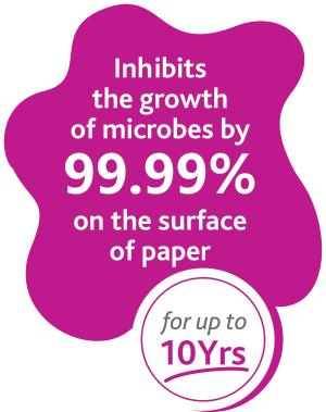 inhibits microbe growth by 99 99 percent