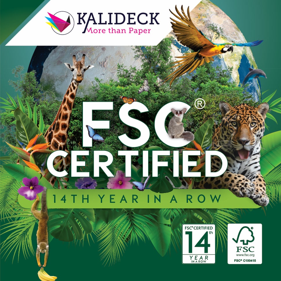 kalideck Celebrating 14 Years as FSC Certified paper merchant SA