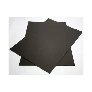Thick, matte black album paper used for photo mounting and scrapbooking.