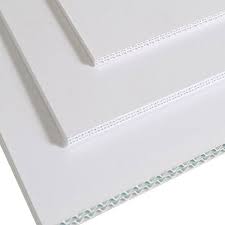 A rigid Neenah ConVerd Board used for a retail indoor hanging sign.