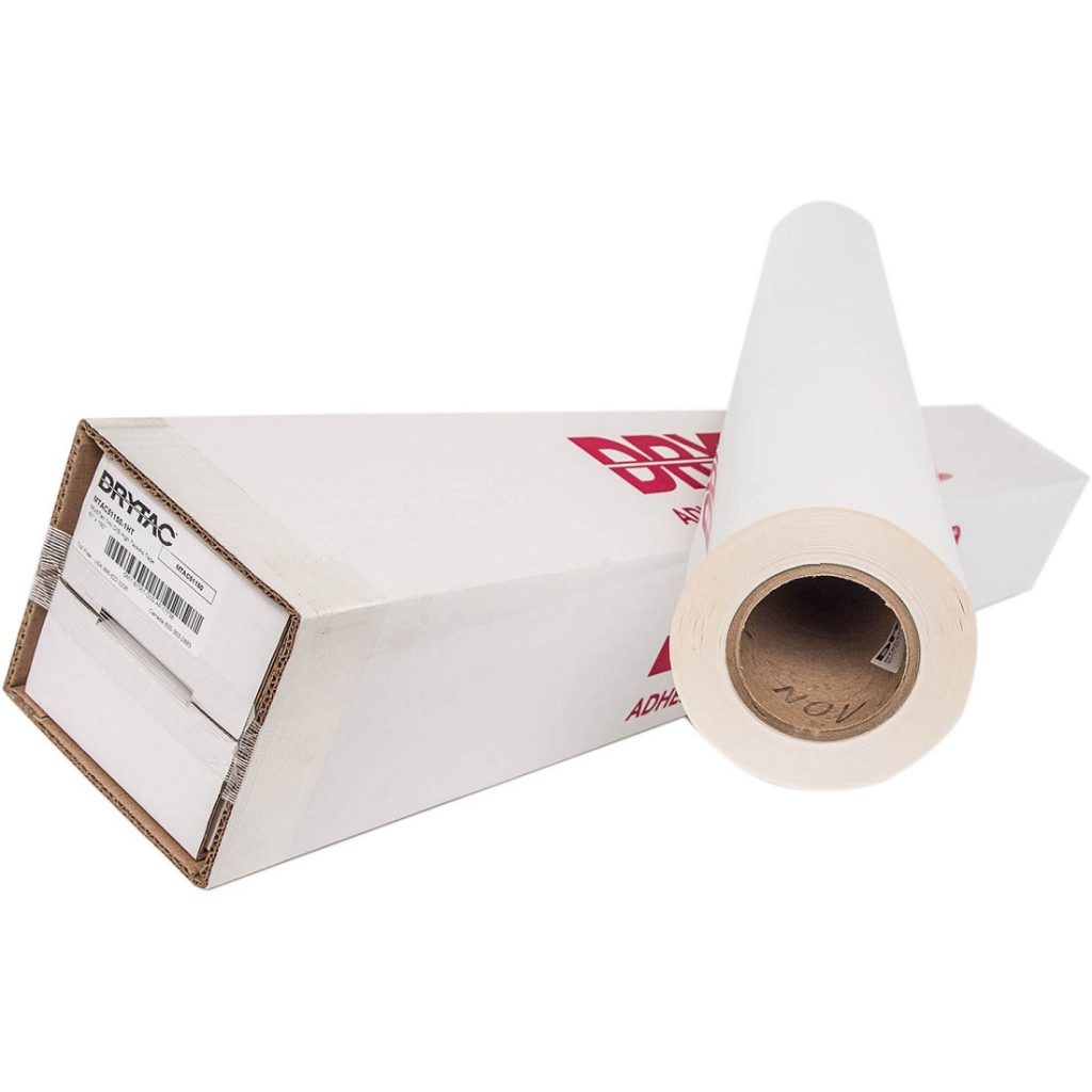 A roll of Multitac 2-sided gum adhesive showing the double-sided permanent bonding layer.