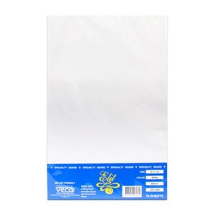 A sheet of Oji Vellum paper featuring a smooth, uncoated, and slightly translucent finish.