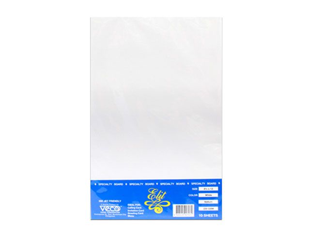 A sheet of Oji Vellum paper featuring a smooth, uncoated, and slightly translucent finish.