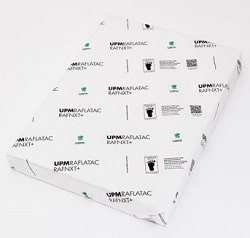 A ream of Raflamatt semi-matte self-adhesive paper.