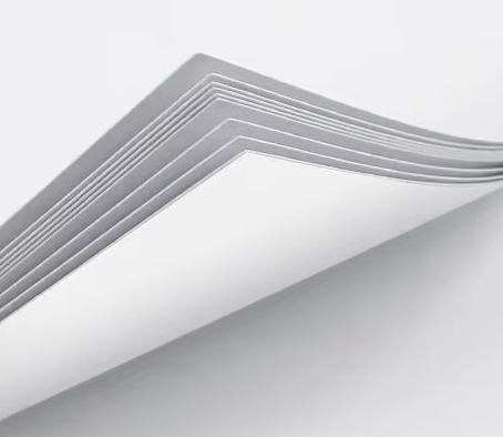 Ultra-white Snow Eagle Gloss coated paper for high-contrast professional printing.