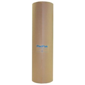 PadPak Paper multi-ply shock-absorbing protective paper pads crimped for heavy freight cushioning.